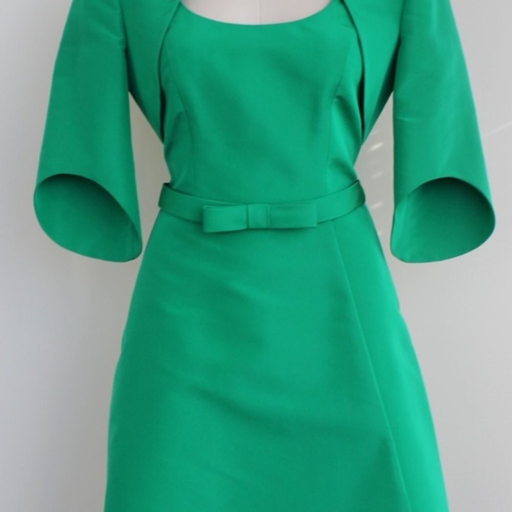 Classic Green Frascara Dress with Matching Jacket